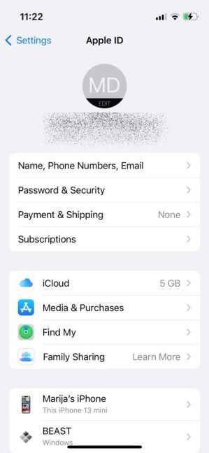 iCloud podešavanja