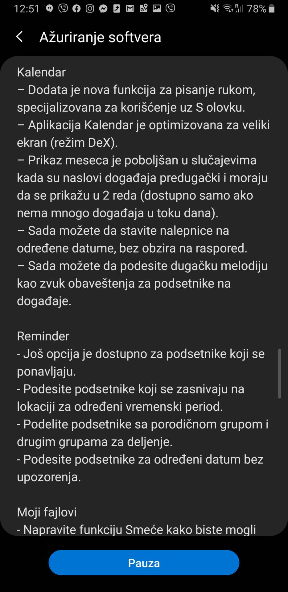 Samsung Galaxy Android 10 update, Samsung Galaxy Note9 Android 10 ažuriranje