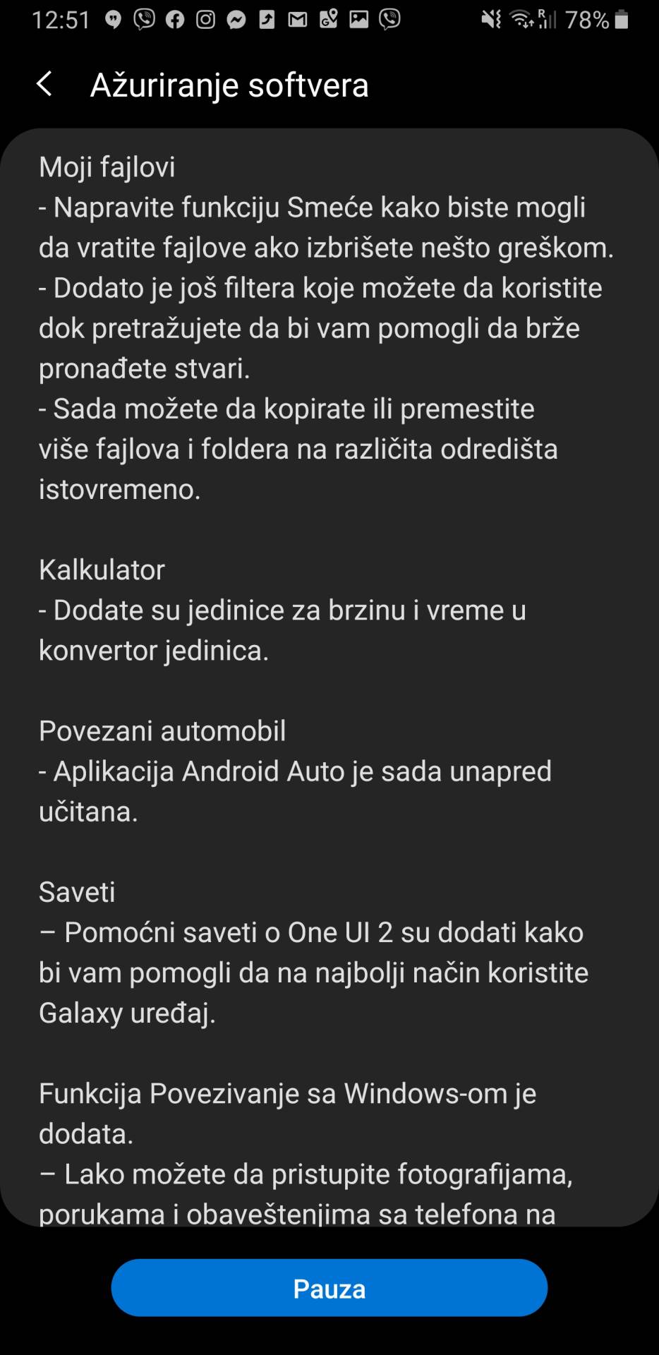 Samsung Galaxy Android 10 update, Samsung Galaxy Note9 Android 10 ažuriranje