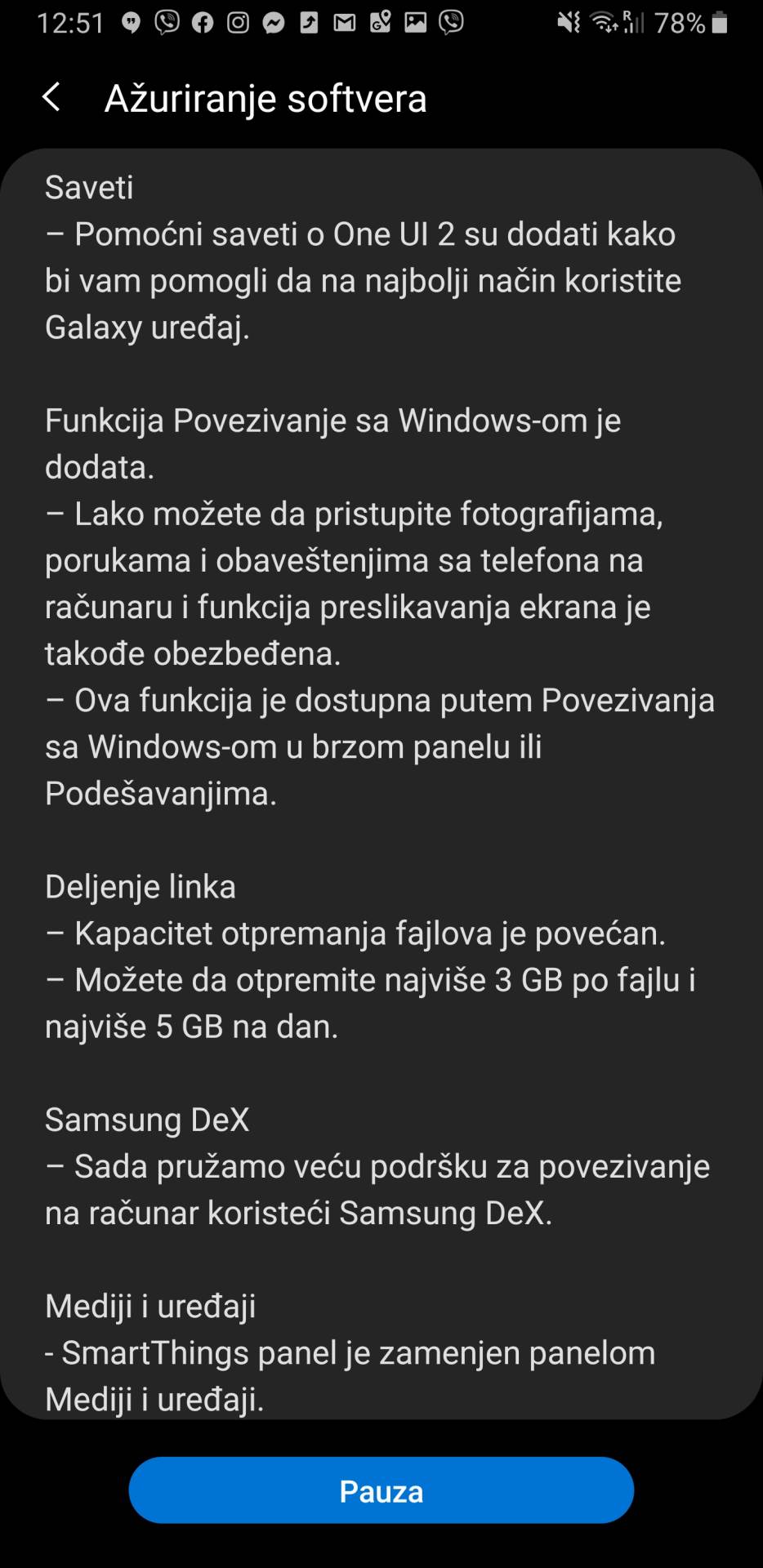 Samsung Galaxy Android 10 update, Samsung Galaxy Note9 Android 10 ažuriranje