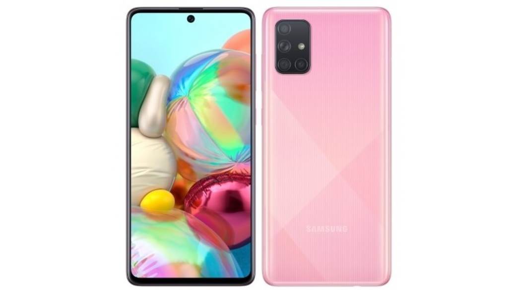 Samsung galaxy A52 A72  ugovor Glaxay model pet kamera na pozadini telefona