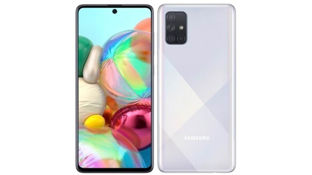 Samsung galaxy A52 A72  ugovor Glaxay model pet kamera na pozadini telefona