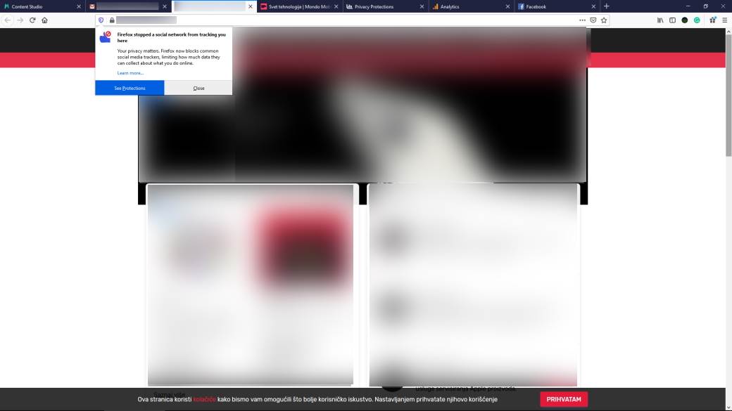 Firefox tracker report, Firefox cookies kako spreciti, Kako da me ne prate na internetu, Mozilla