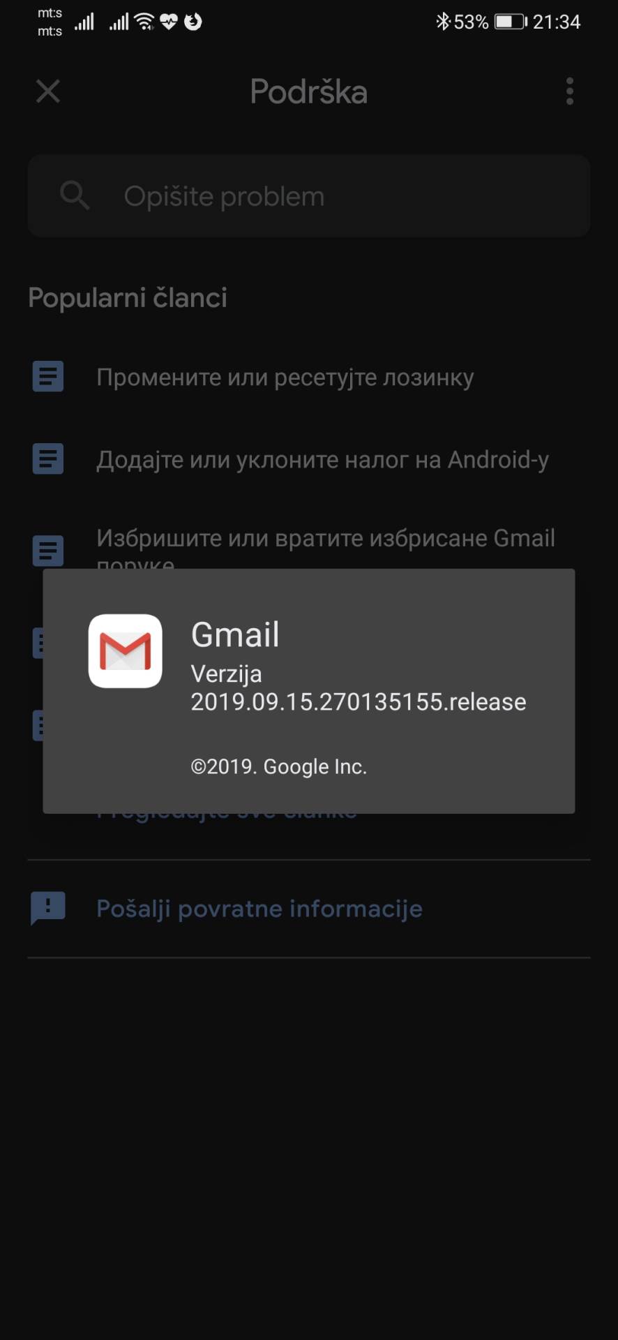 GMail Dark Mode kako aktivirati, Ko ima GMail Dark Mode, GMail Dark Mode Android 10 app, GMail Dark