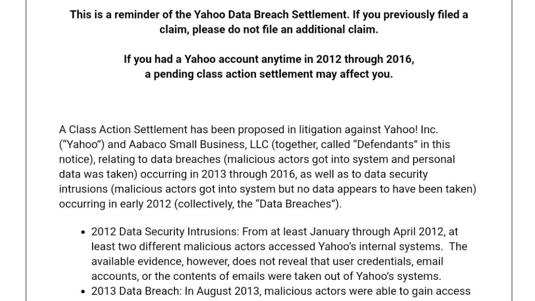 Yahoo hakovan nadoknada 100 dolara, Kako da uzmem 100 dolara od Yahoo napada, Yahoo 100 dolara napad