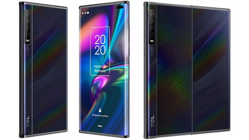 TCL koncept telefon rolanje ekrana, TCL savitljivi ekran umotavanje ekrana, TCL ekran umotavanje