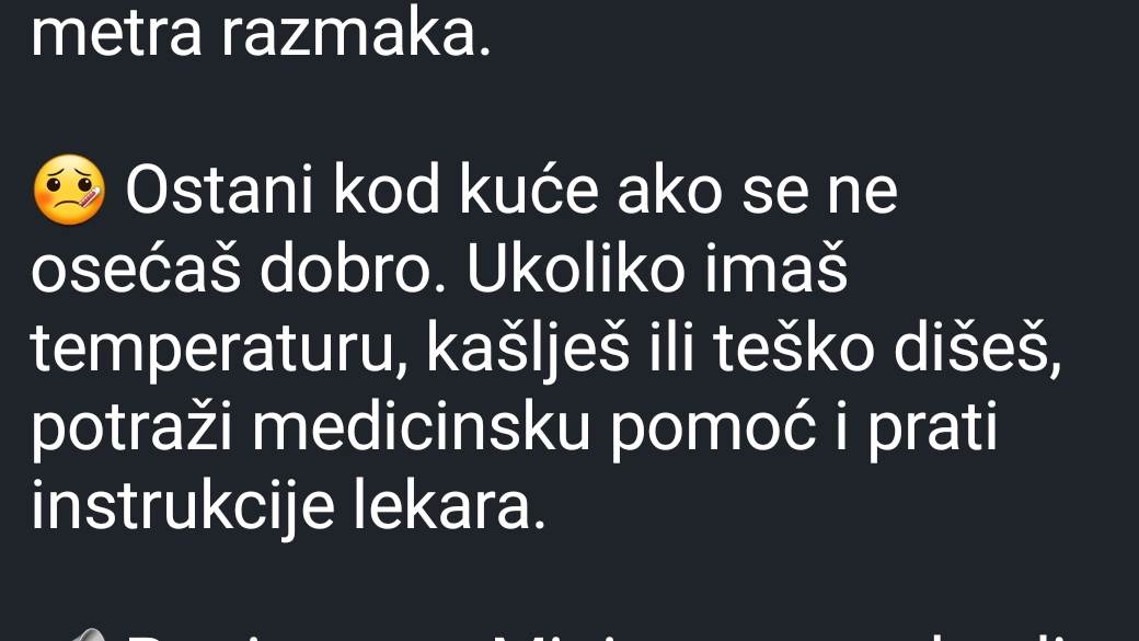 Viber Srbija poruka COVID-19 virus korona, Viber virus korona, 