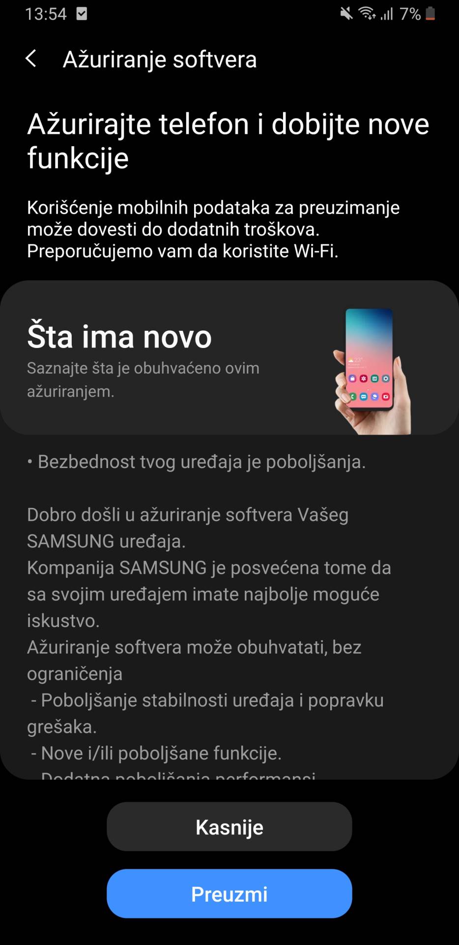 Samsung Galaxy Note9 Samsung One UI 2.1 update dostupan u Srbiji, Samsung One UI 2.1 opcije, novitet
