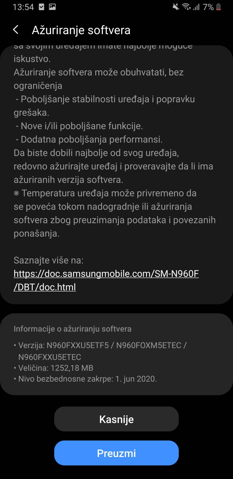 Samsung Galaxy Note9 Samsung One UI 2.1 update dostupan u Srbiji, Samsung One UI 2.1 opcije, novitet
