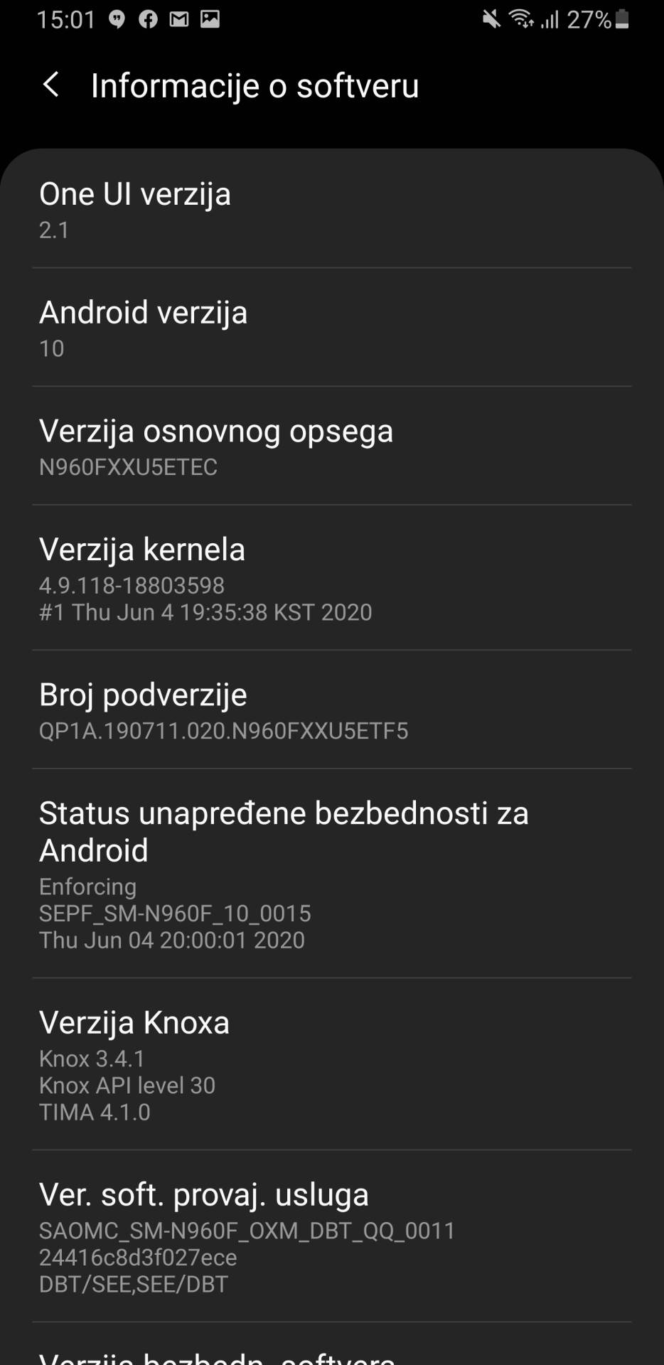 Samsung Galaxy Note9 Samsung One UI 2.1 update dostupan u Srbiji, Samsung One UI 2.1 opcije, novitet