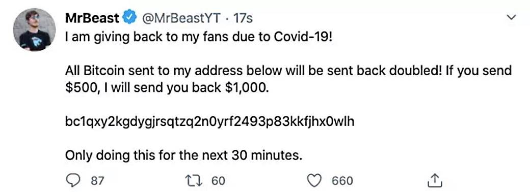 Twitter hakovan Bitcoin prevara, Twitter Bil Gejts, Džef Bezos, Apple, Uber, Kanje Vest, Viz Kalifa