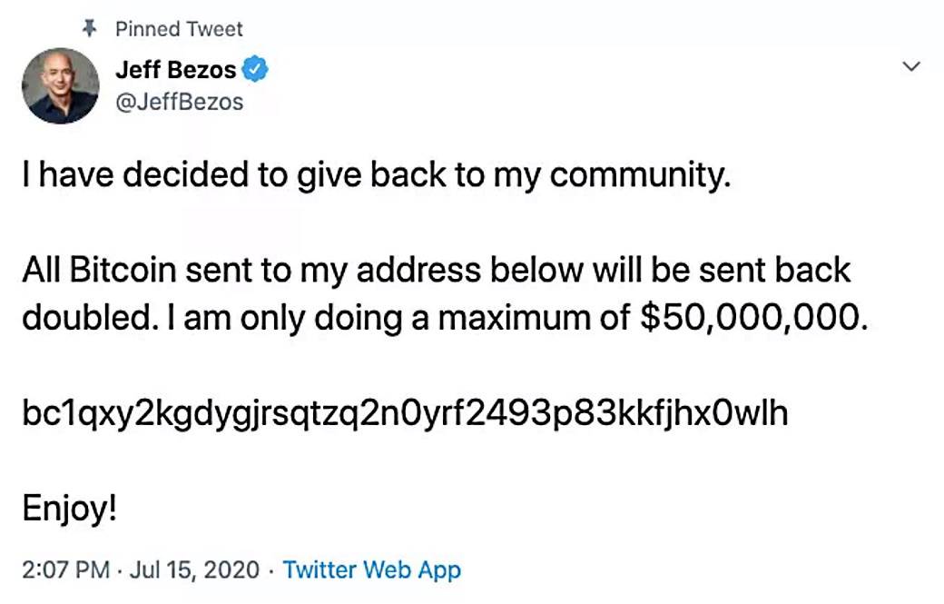 Twitter hakovan Bitcoin prevara, Twitter Bil Gejts, Džef Bezos, Apple, Uber, Kanje Vest, Viz Kalifa