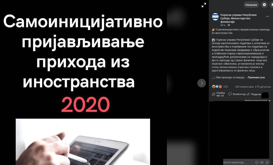 Programeri Jutjuberi porez Ministarstvo finansija Republike Srbije placanje poreza