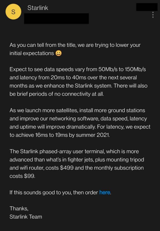 ilon mask super brz internet testiranje spacex starlink