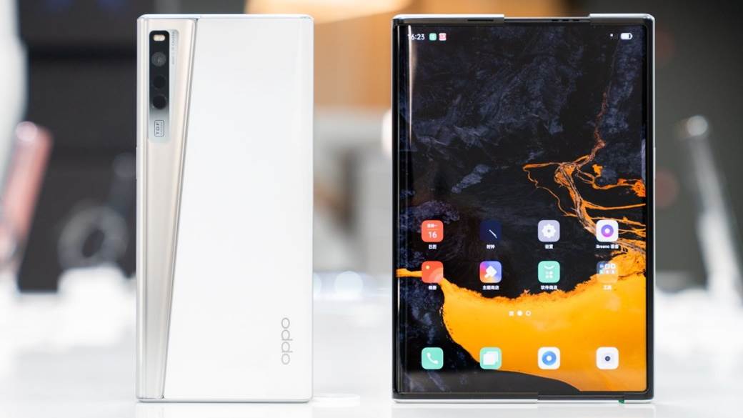 oppo x 2021 mobilni telefon ekran 