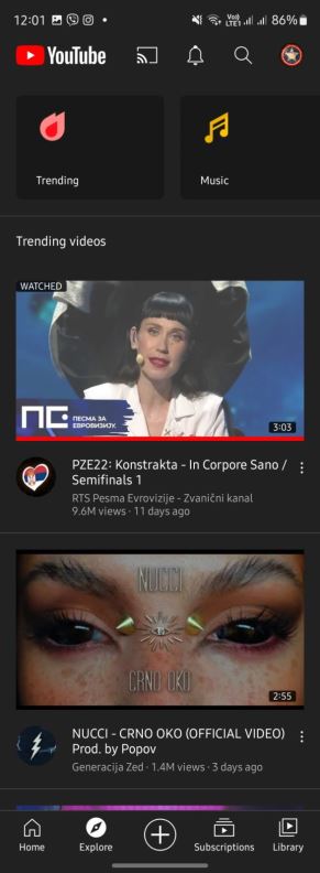 YouTube Trending