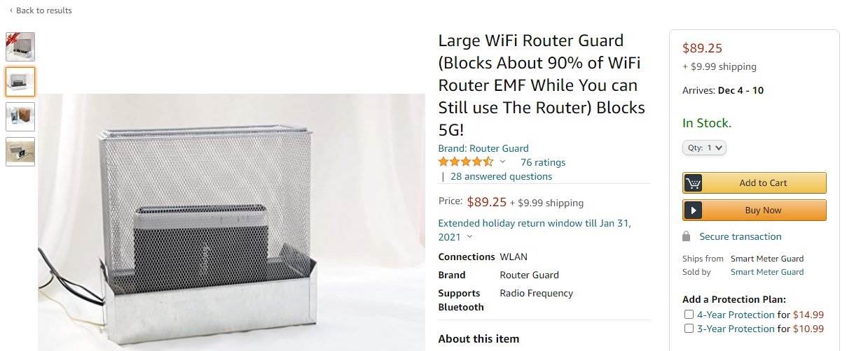 faradejev kavez oglasi amazon wi-fi 5g mreža teorija zavere