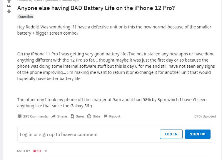 apple iphone 12 telefoni baterija telefona se brzo prazni