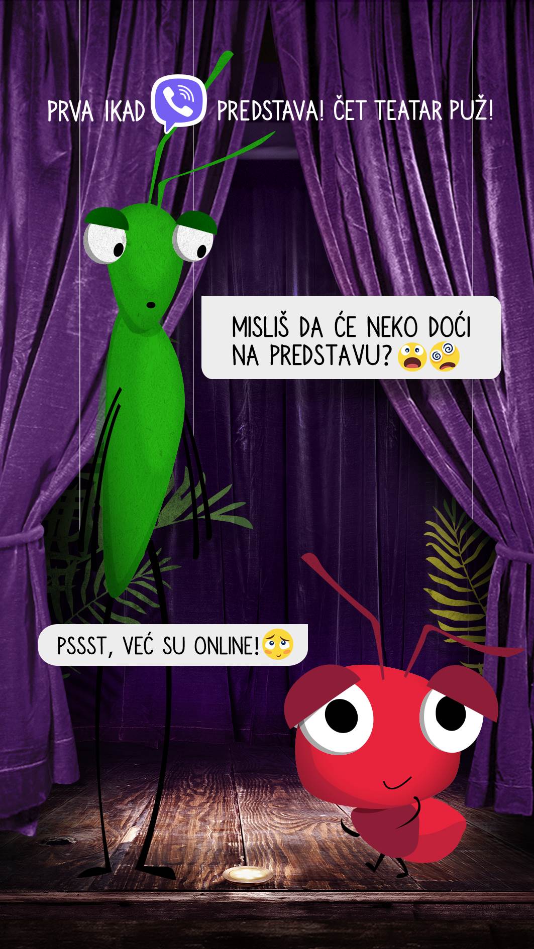 Pozorištance Puž Viber predstava Cvrcak i Mrav, Ezop Cvrcak i Mrav Viber predstava Pozorištance Puž