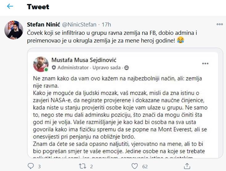 mustafa sejdinovic ravnozemljasi grupa promena imena ravna zemlja balkan okrugla zemlja foto video