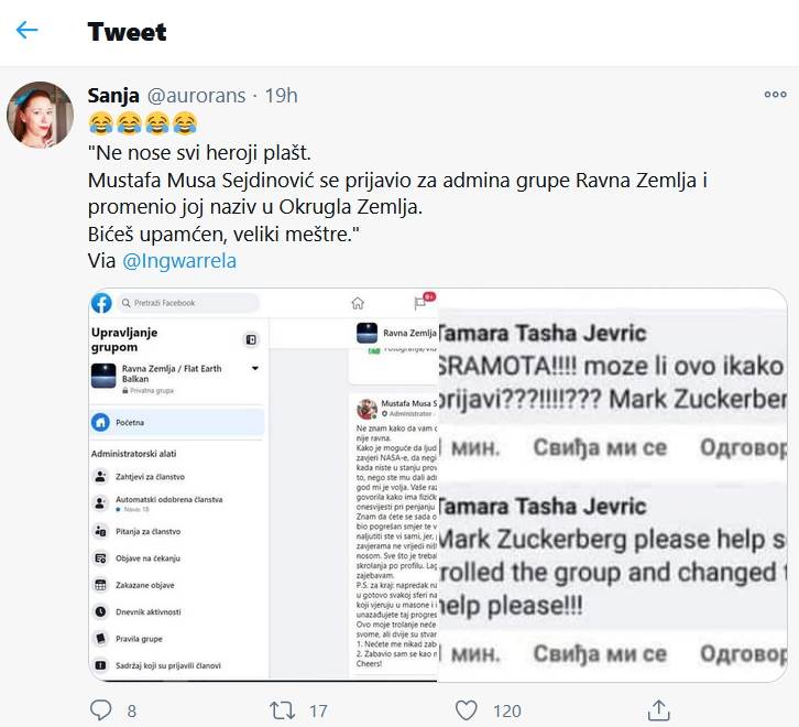 mustafa sejdinovic ravnozemljasi grupa promena imena ravna zemlja balkan okrugla zemlja foto video