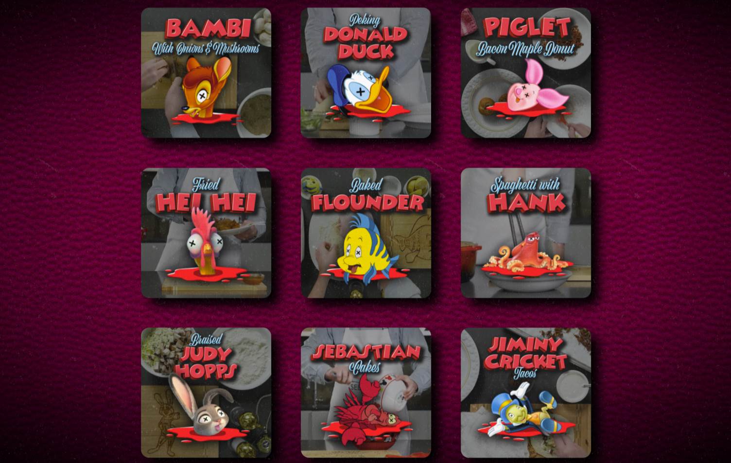 recept dizni miki maus bambi patak paja