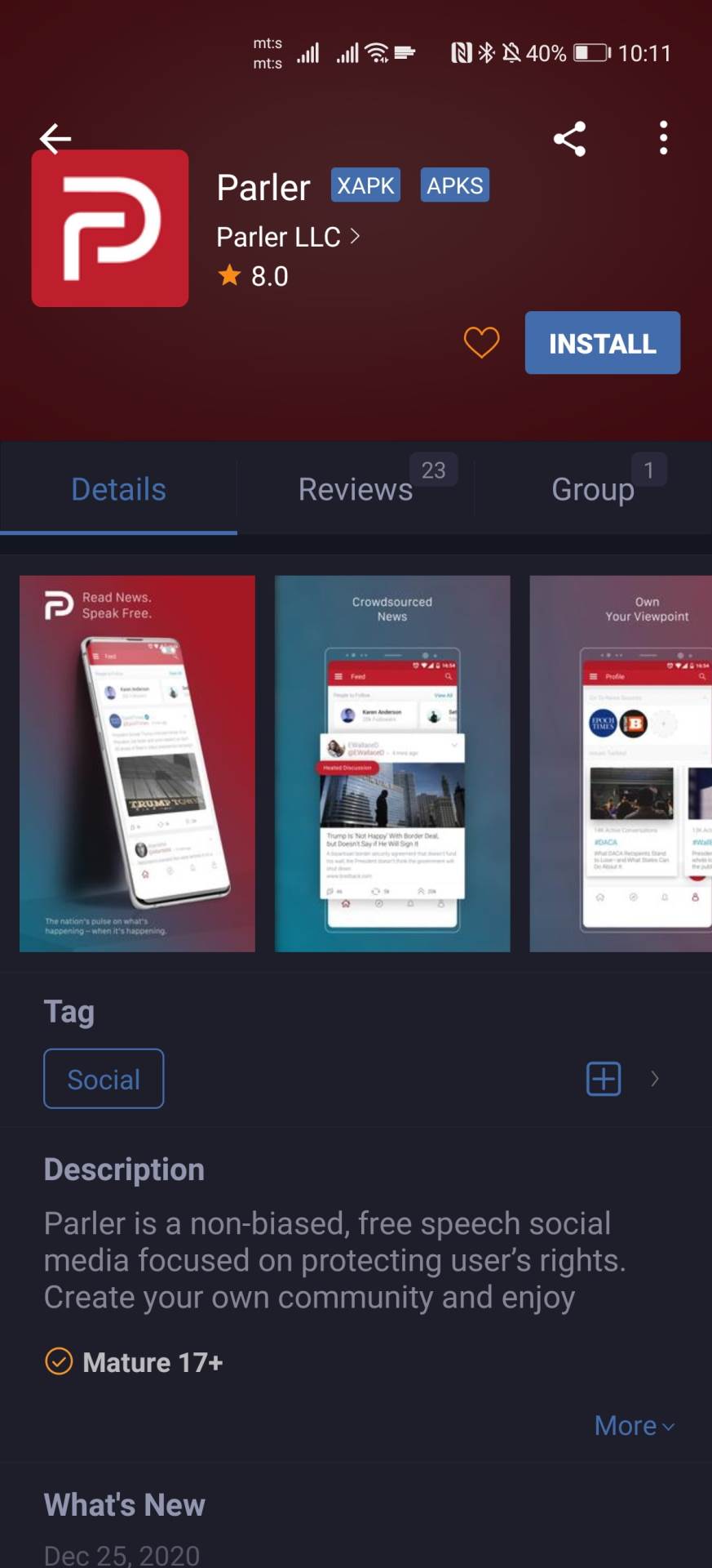 parler ukinuti serveri amazon google apple zabrana aplikacije