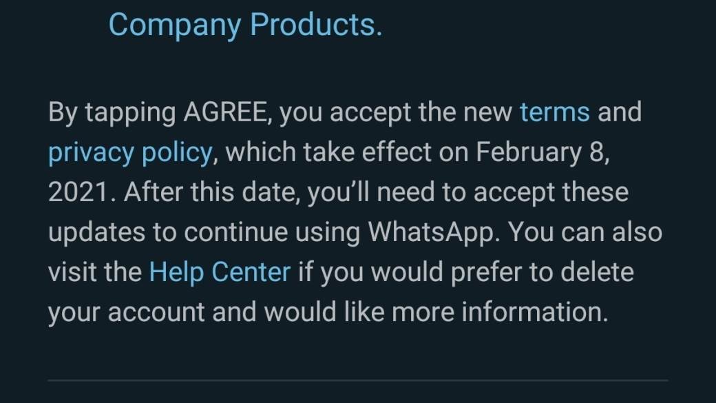 whatsapp uslovi korišcenja 