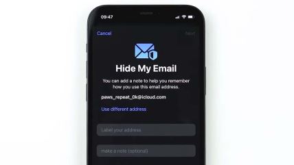 Hide my Email Apple funkcija