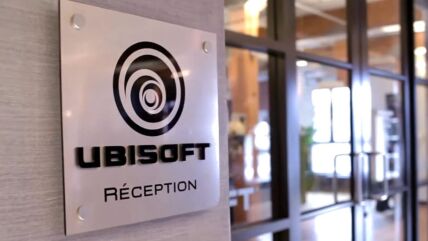 Znak na ulazu u Ubisoft kancelarije