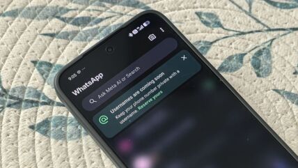 WhatsApp obaveštenje o rezervisanju korisničkog imena