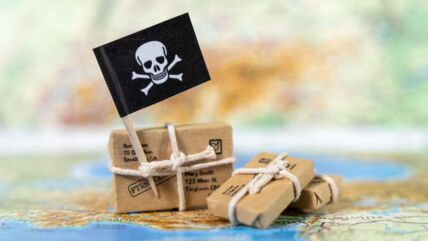 Ilustracija piraterije