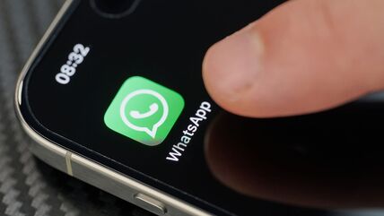 WhatsApp ikonica na ekranu telefona