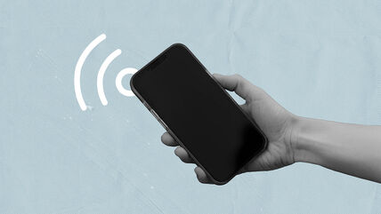 Ilustracija telefona koji se koristi kao Wi-Fi ruter