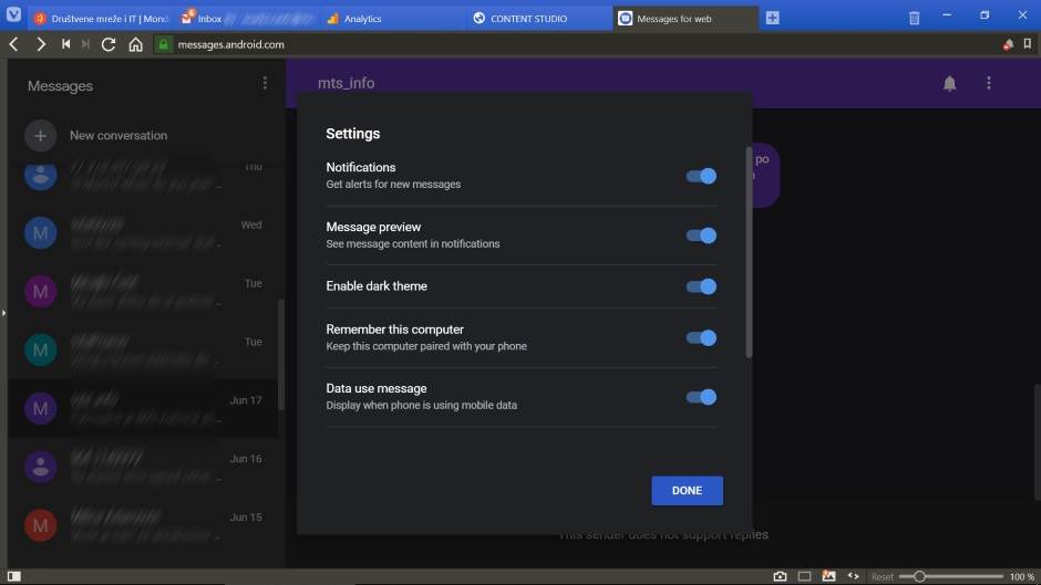 automatsko brisanje poruka google messages aplikacija sms poruke