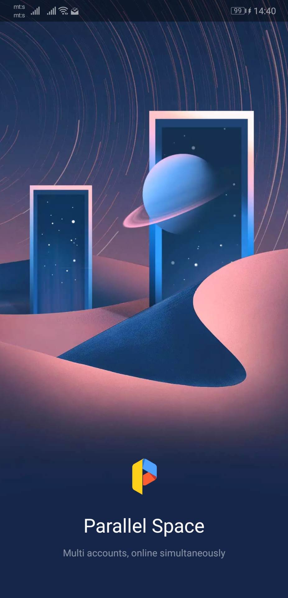 Dva naloga iste aplikacije za Android 12 telefone