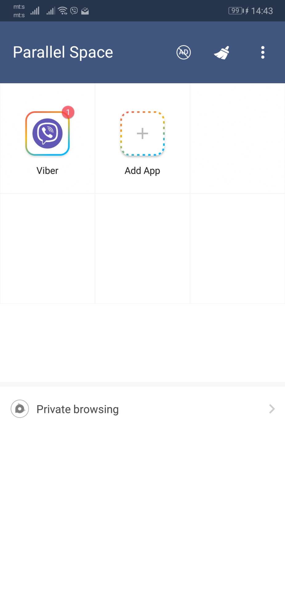 Dva naloga iste aplikacije za Android 12 telefone