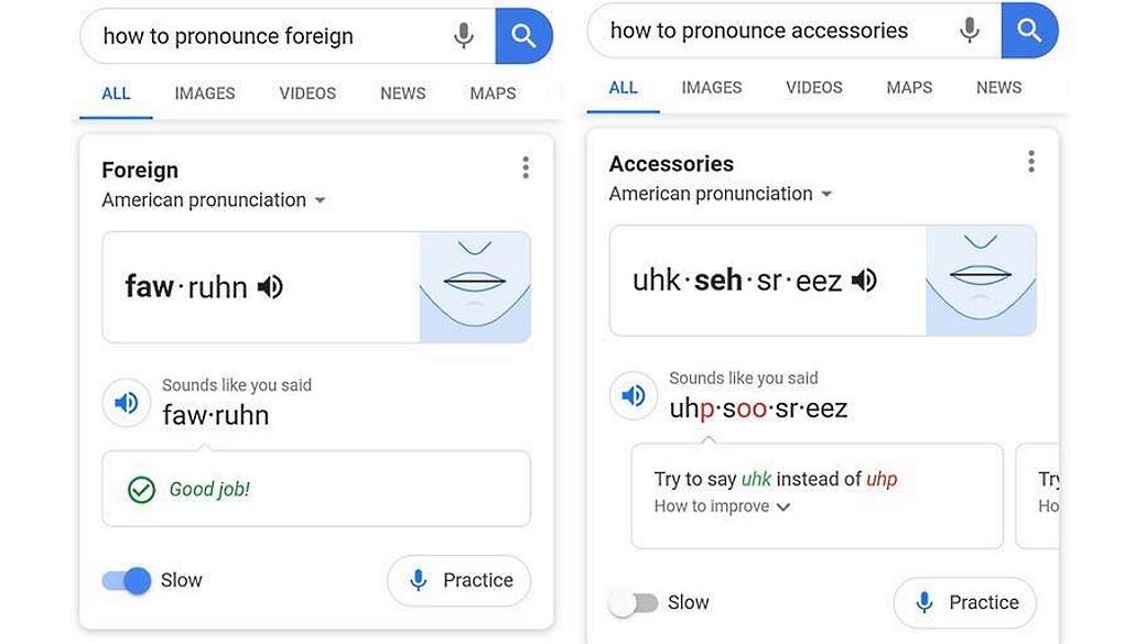 Google how to pronounce izgovor engleskih reci