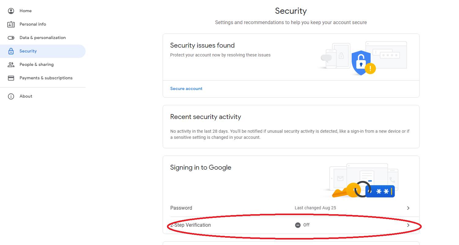 da li radi gmail youtube  google servisi osposobiti mejl dvostruka verifikacija