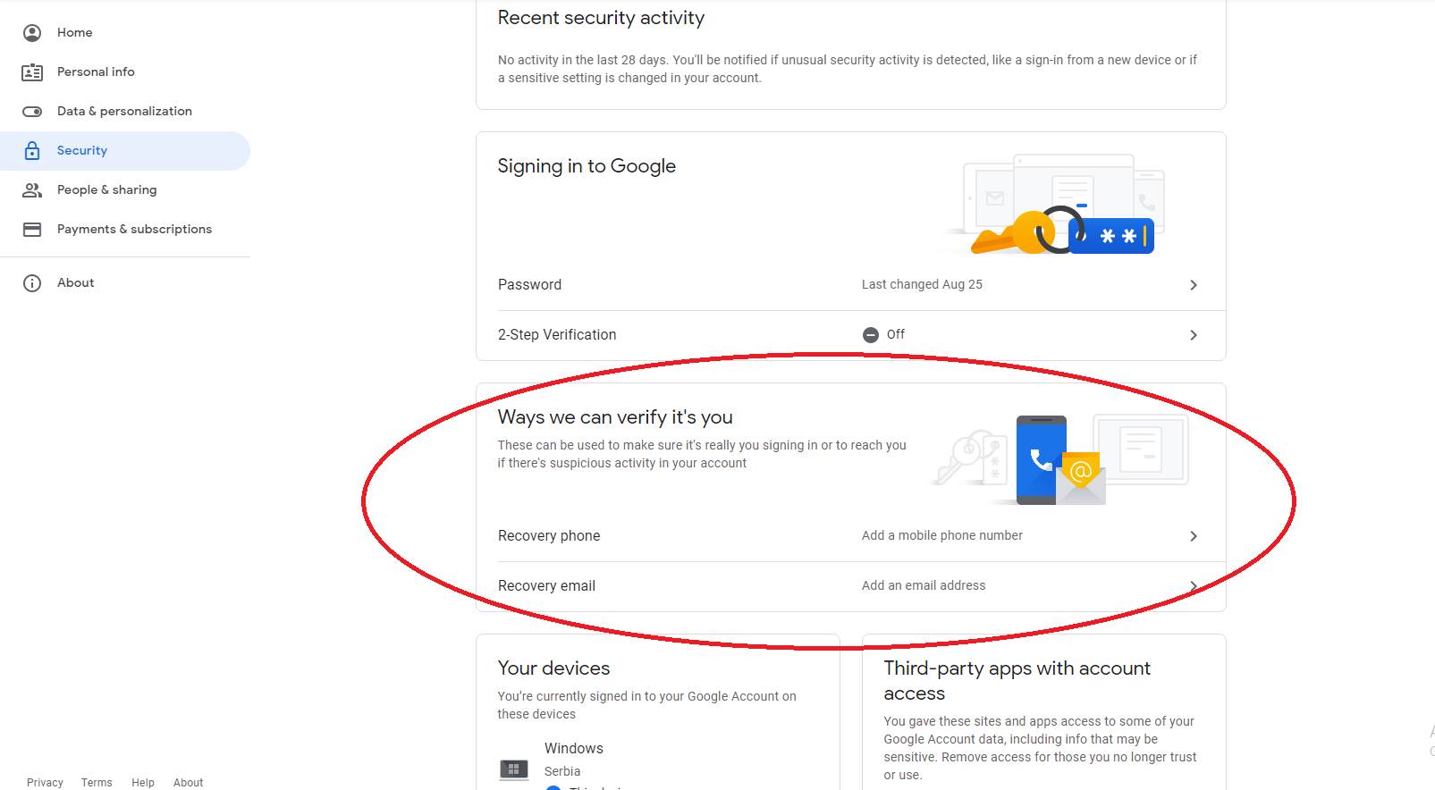 da li radi gmail youtube  google servisi osposobiti mejl dvostruka verifikacija