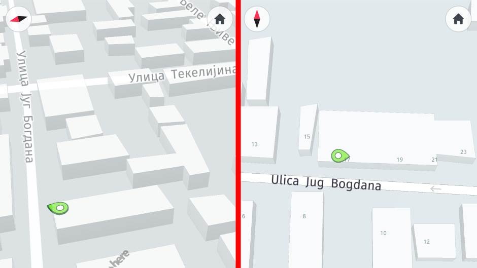 HERE WeGo mape Srbije 3D, 3D mape Srbije, Mapiranje Srbije u 3D okruženju