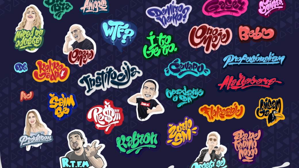 Baka prase Viber stikeri, Coda Viber stikeri, Lea Stankovic Viber stikeri, Andrija Jo Viber stikeri