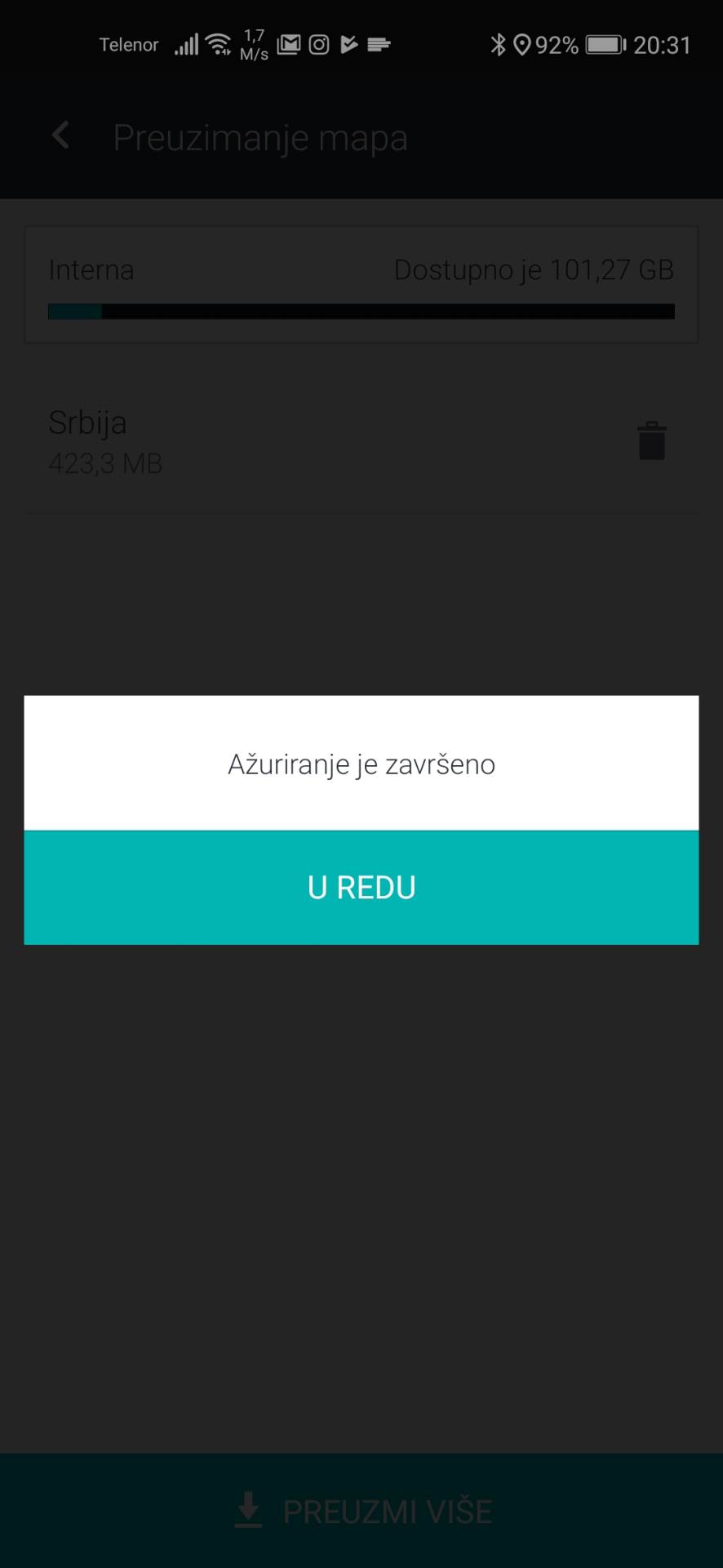 Navigacija mape Srbije autoput Miloš Veliki, GPS Mape Srbije update, Besplatna navigacija bez neta