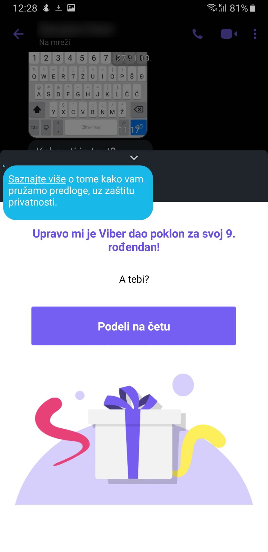 Viber tocak srece nagrade Viber deveti rodendan