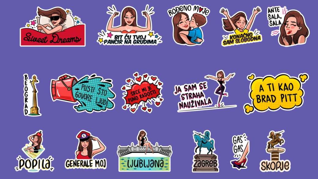 Severina stikeri Viber aplikacija, Severina fotke, Severina slike, Severina stikeri, Severina slicic