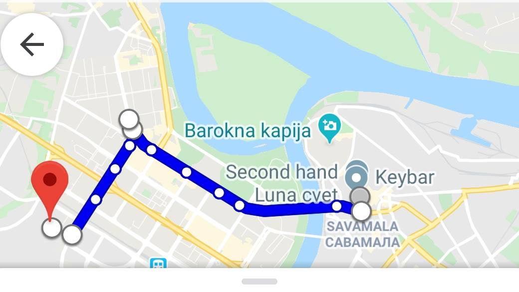 Google Transit GSP Beograd navigacija, Google Maps gradski prevoz Beograd