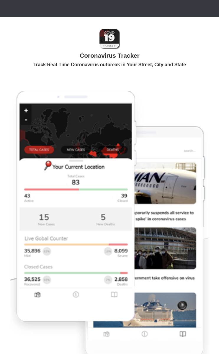 Korona aplikacija, Coronavirus tracker, Coronavirus tracker aplikacija krada, Loša korona aplikacija