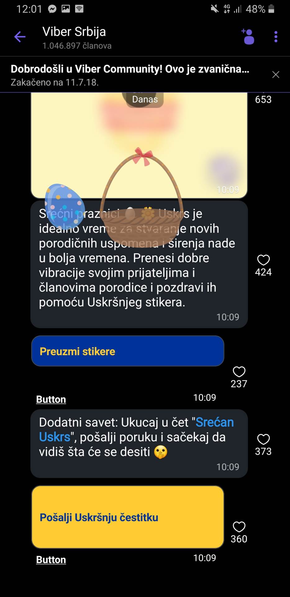 Viber Srecan Uskrs poruka animacija, Kako da cestitam Uskrs, Viber Uskrs cestitka
