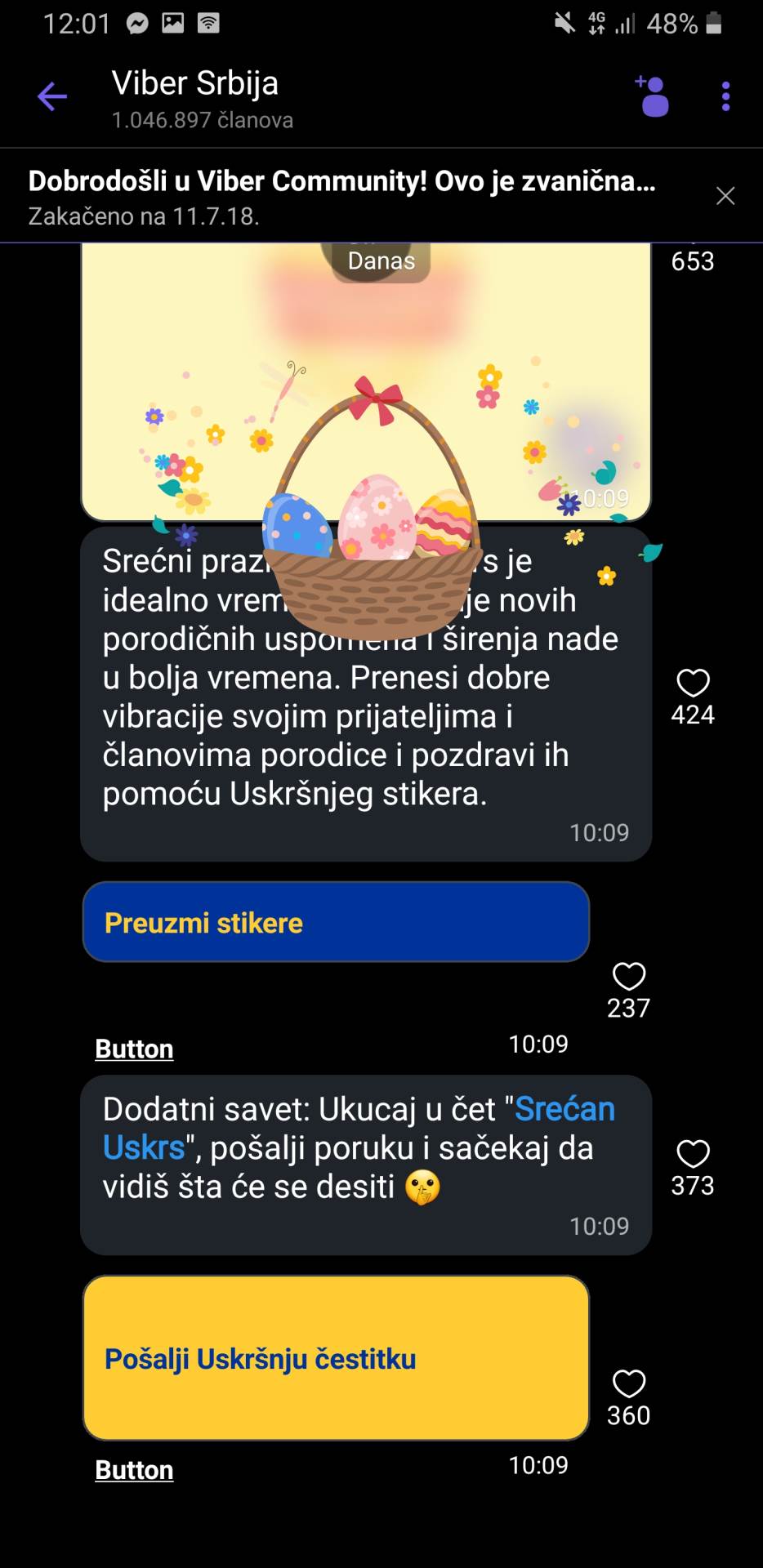 Viber Srecan Uskrs poruka animacija, Kako da cestitam Uskrs, Viber Uskrs cestitka