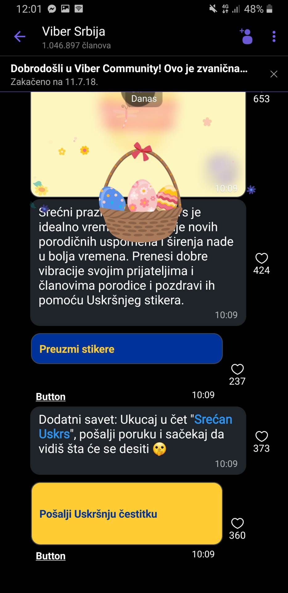 Viber Srecan Uskrs poruka animacija, Kako da cestitam Uskrs, Viber Uskrs cestitka